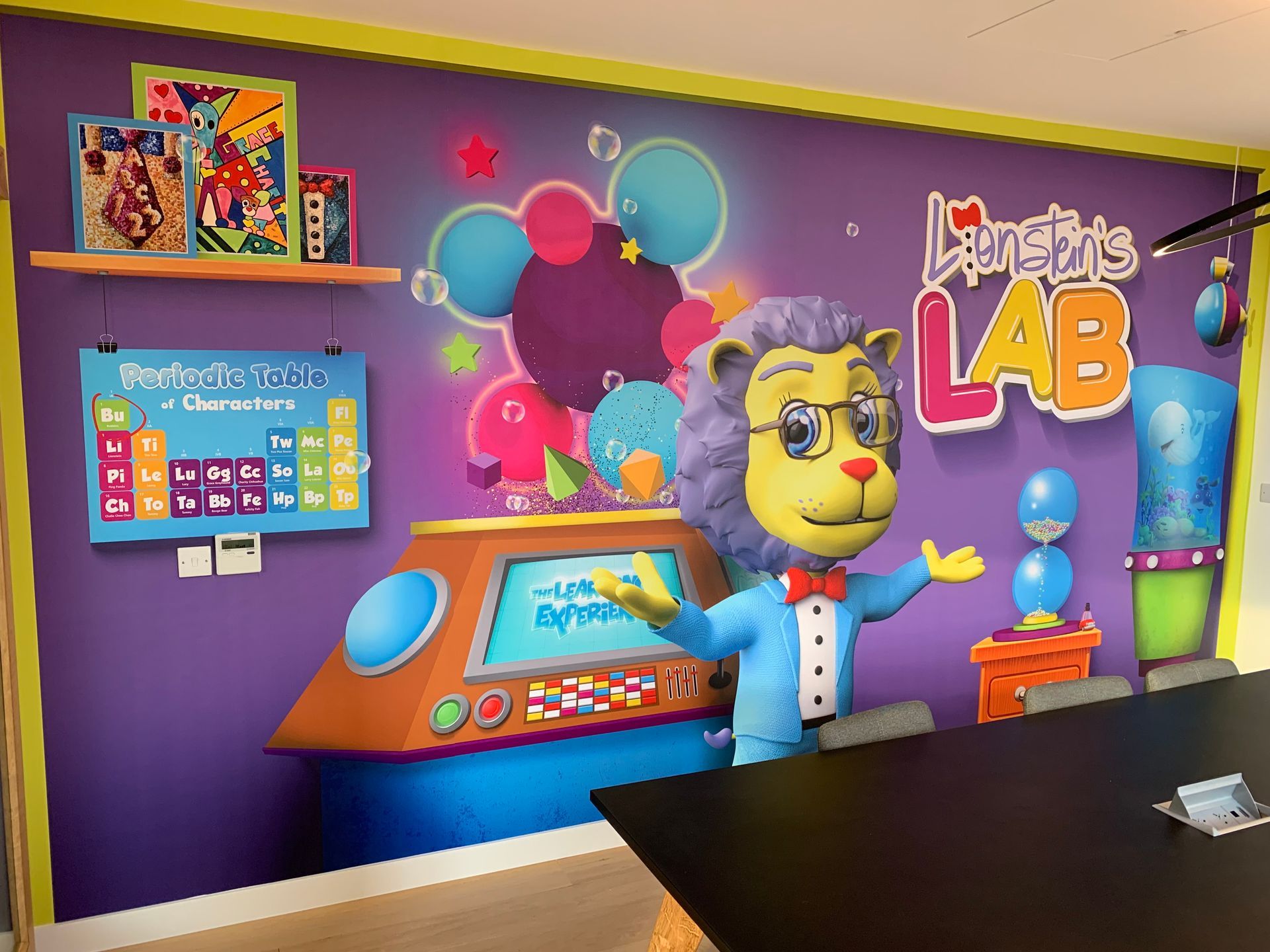 Lionstein's LAB wall covering for school room 
