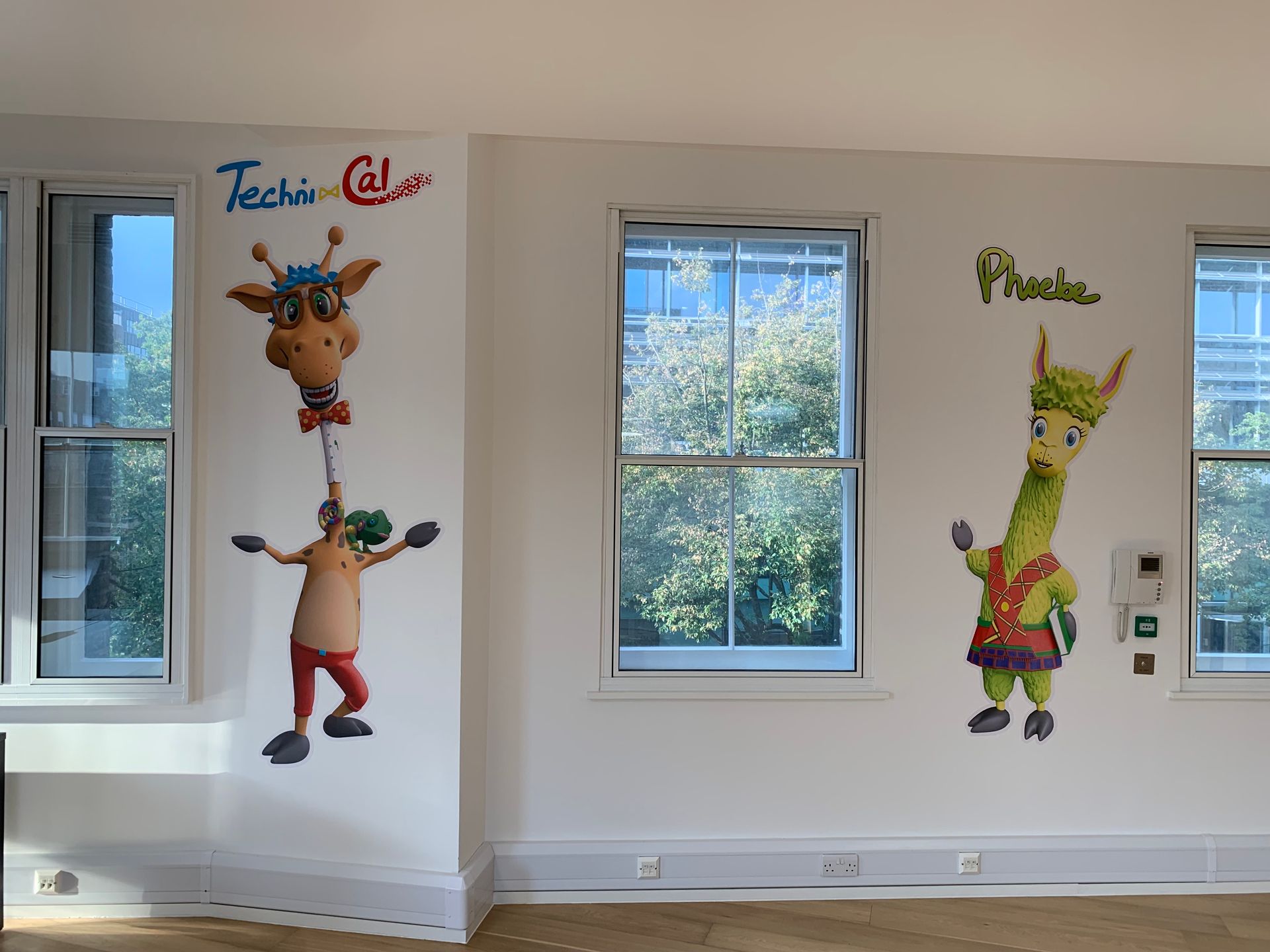 more printed animal character wall decals