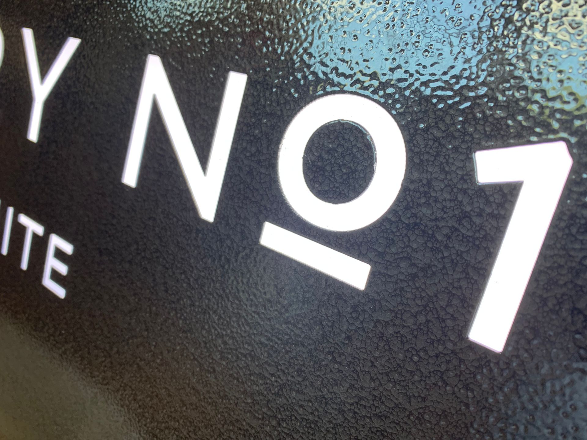Factory No1. sign lettering