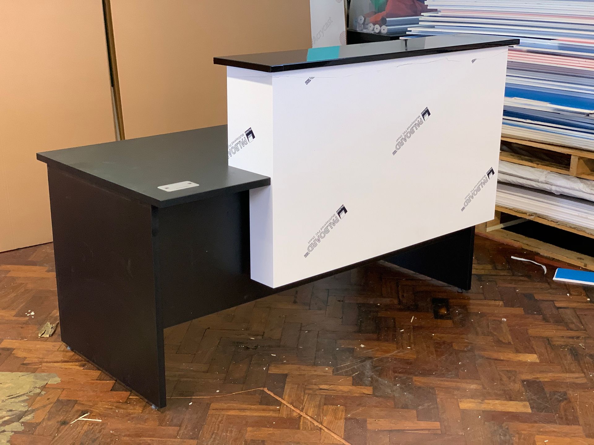 Bespoke manufactured reception desk