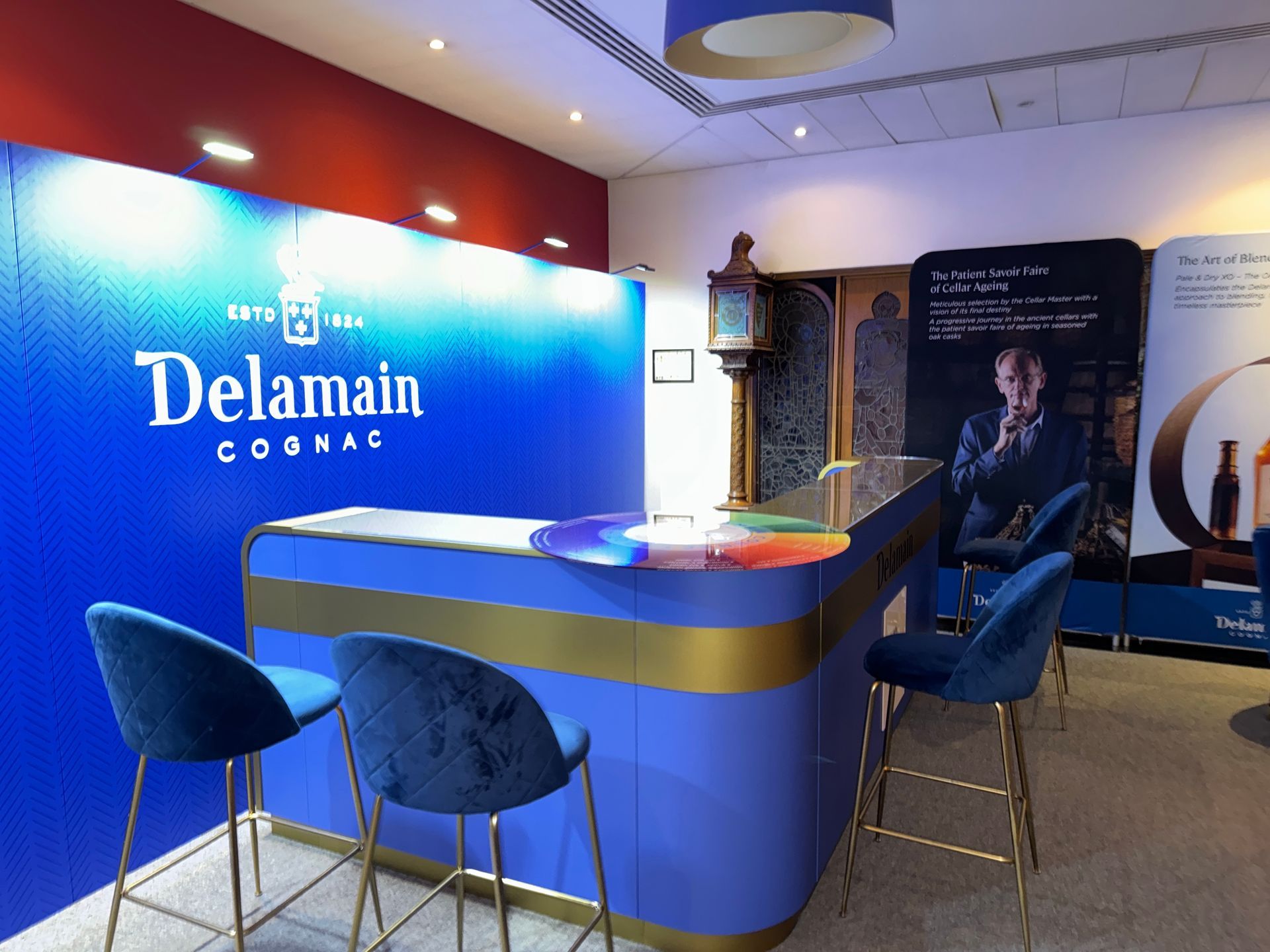 Branded Delamain Cognac Promotional lounge bar