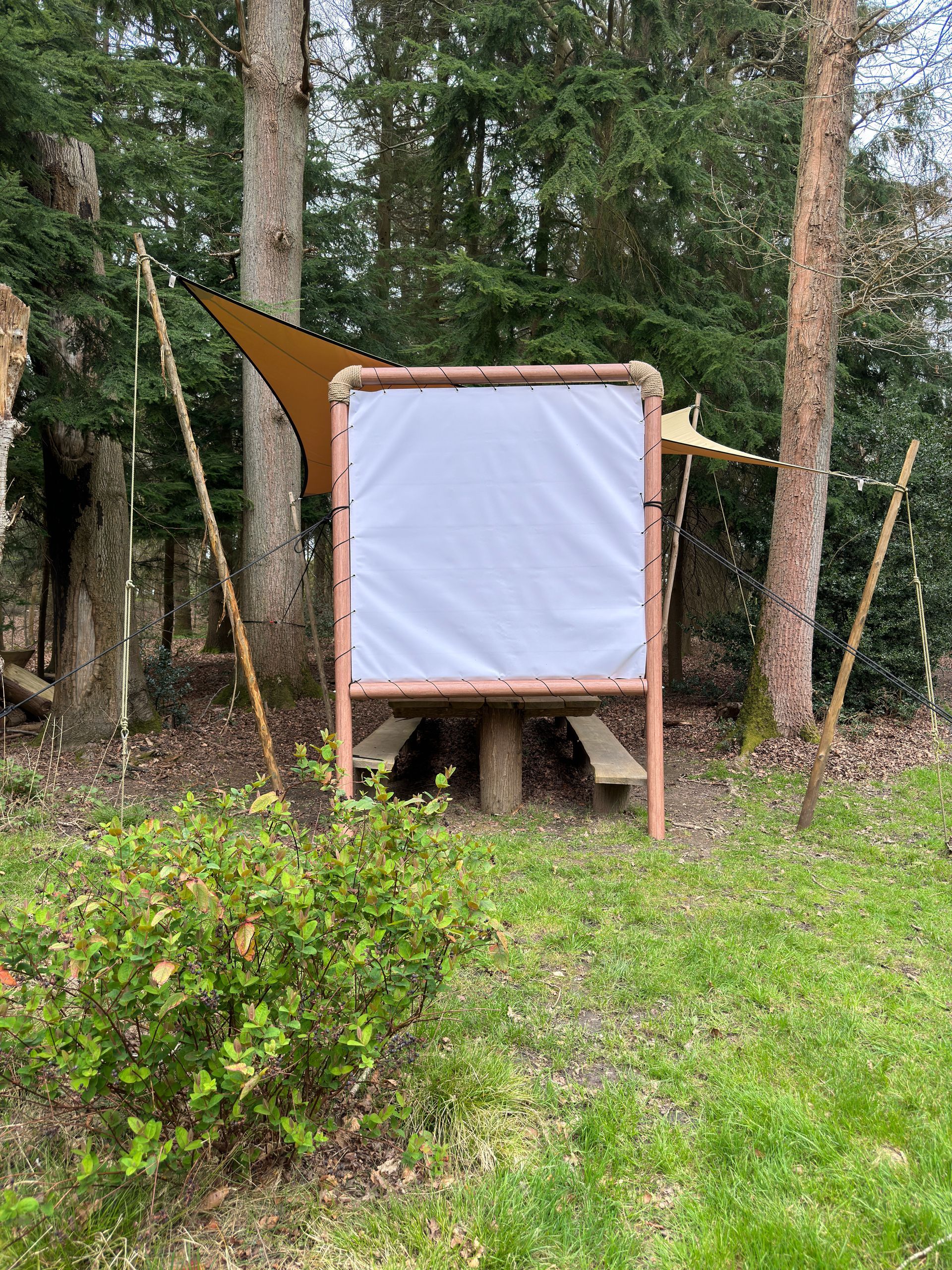 Vinyl camping screen