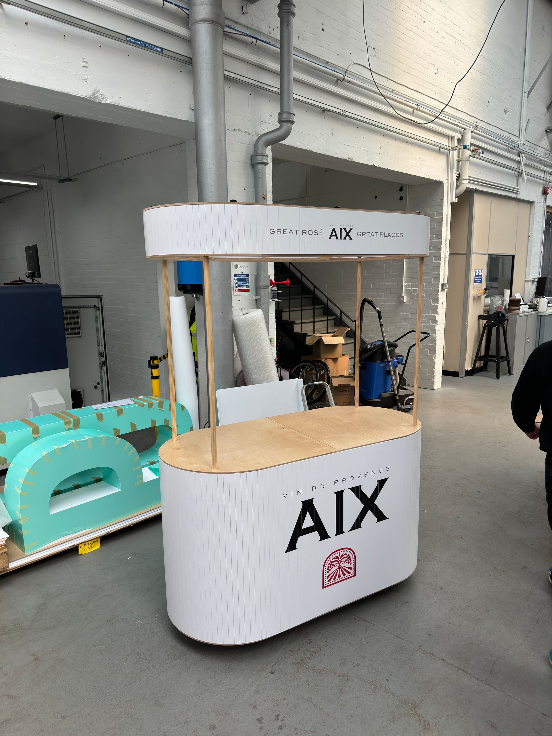 AIX Vin De Provence bespoke promotional counter