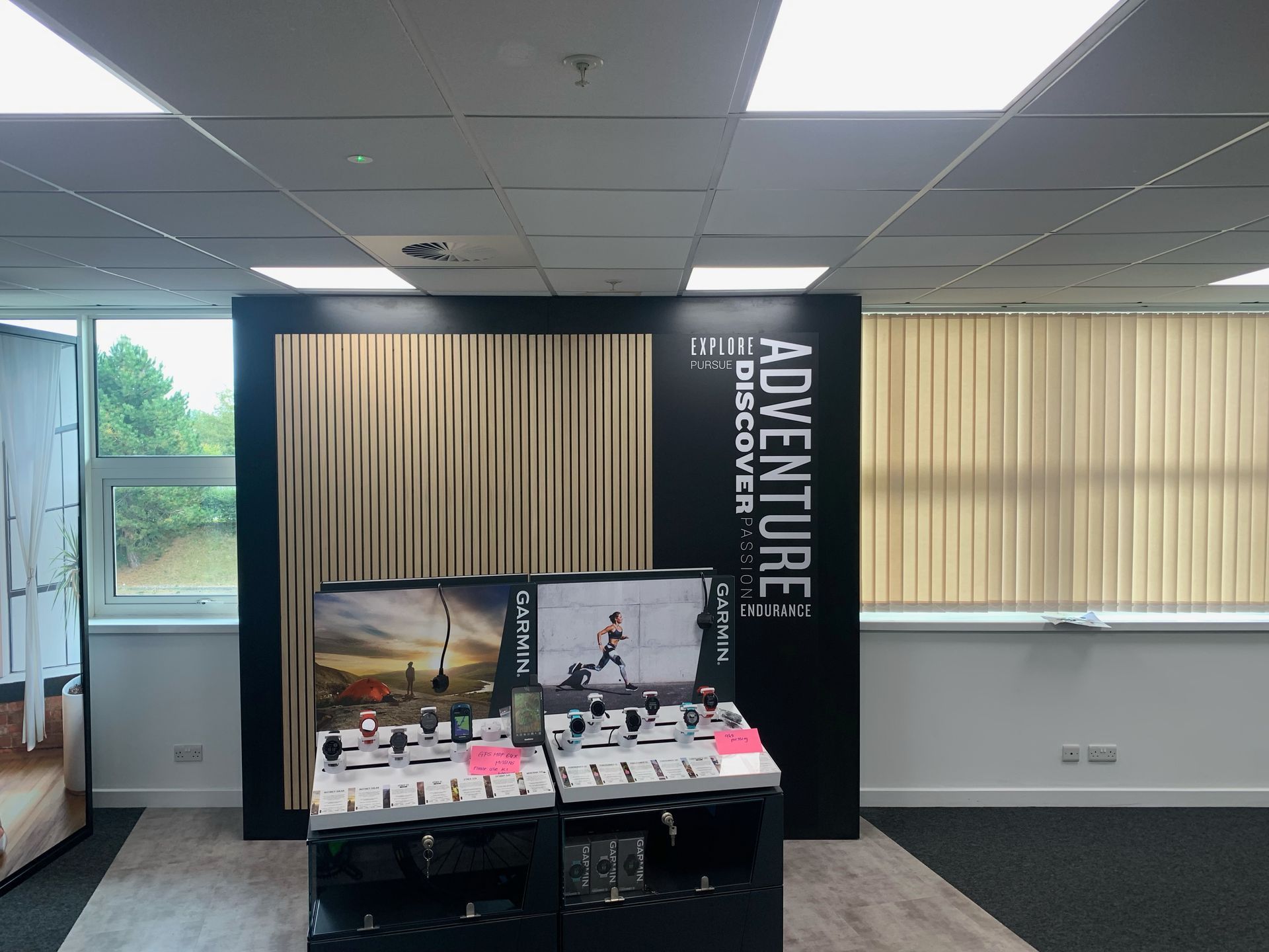 Garmin branded shop display 