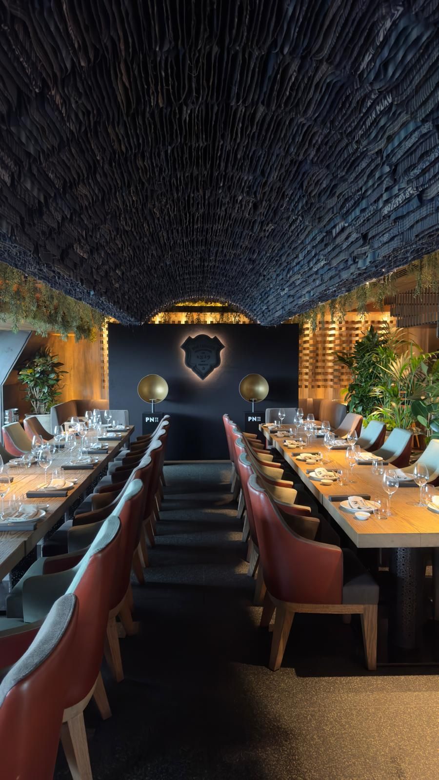 Restaurant Wall display Bollinger Relief laser cut to shape