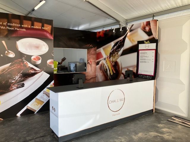 Exhibition type Stand food counter