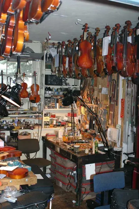 A Shop with Lots of Violins