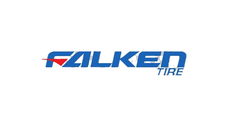 Falken Tire logo in blue and red on a white background