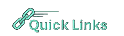 Logo with a chain link icon and text