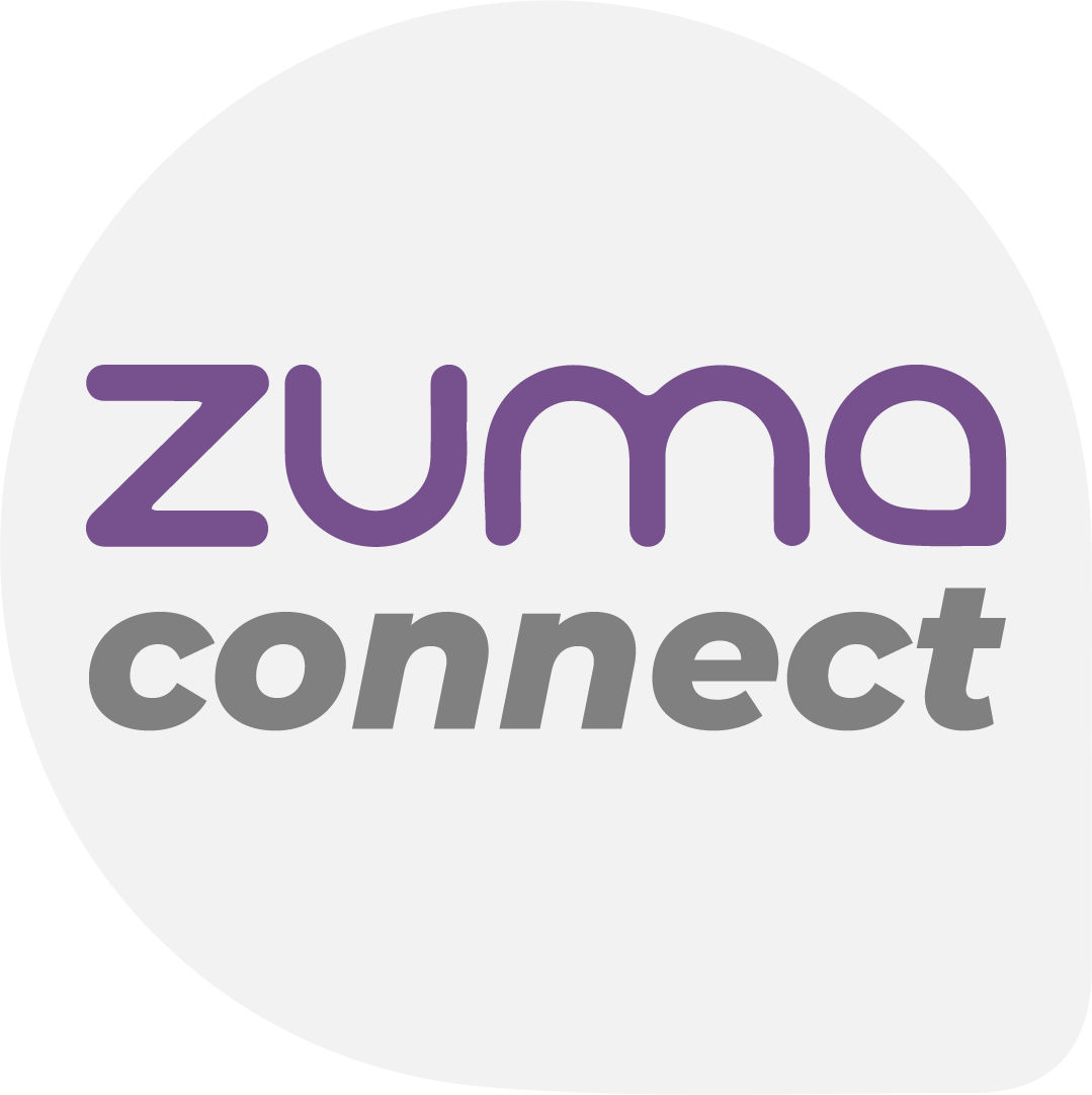 Zuma Connect community events logo in purple