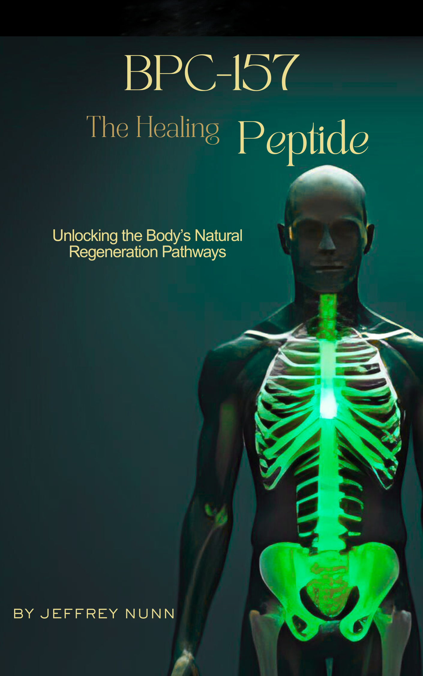Book cover: A glowing figure with highlighted skeleton; title 