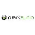 Ruark Audio-Logo mit gr&uuml;ner und schwarzer Schrift auf wei&szlig;em Hintergrund
