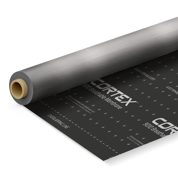 A roll of cortex membrane on a white background