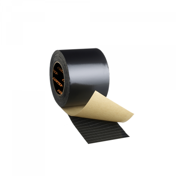 A roll of black tape with the word copper on it