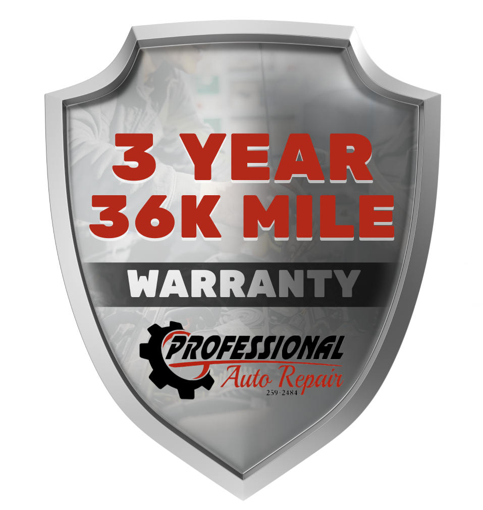 3 Year 36K Mile Logo | Professional Auto Repair