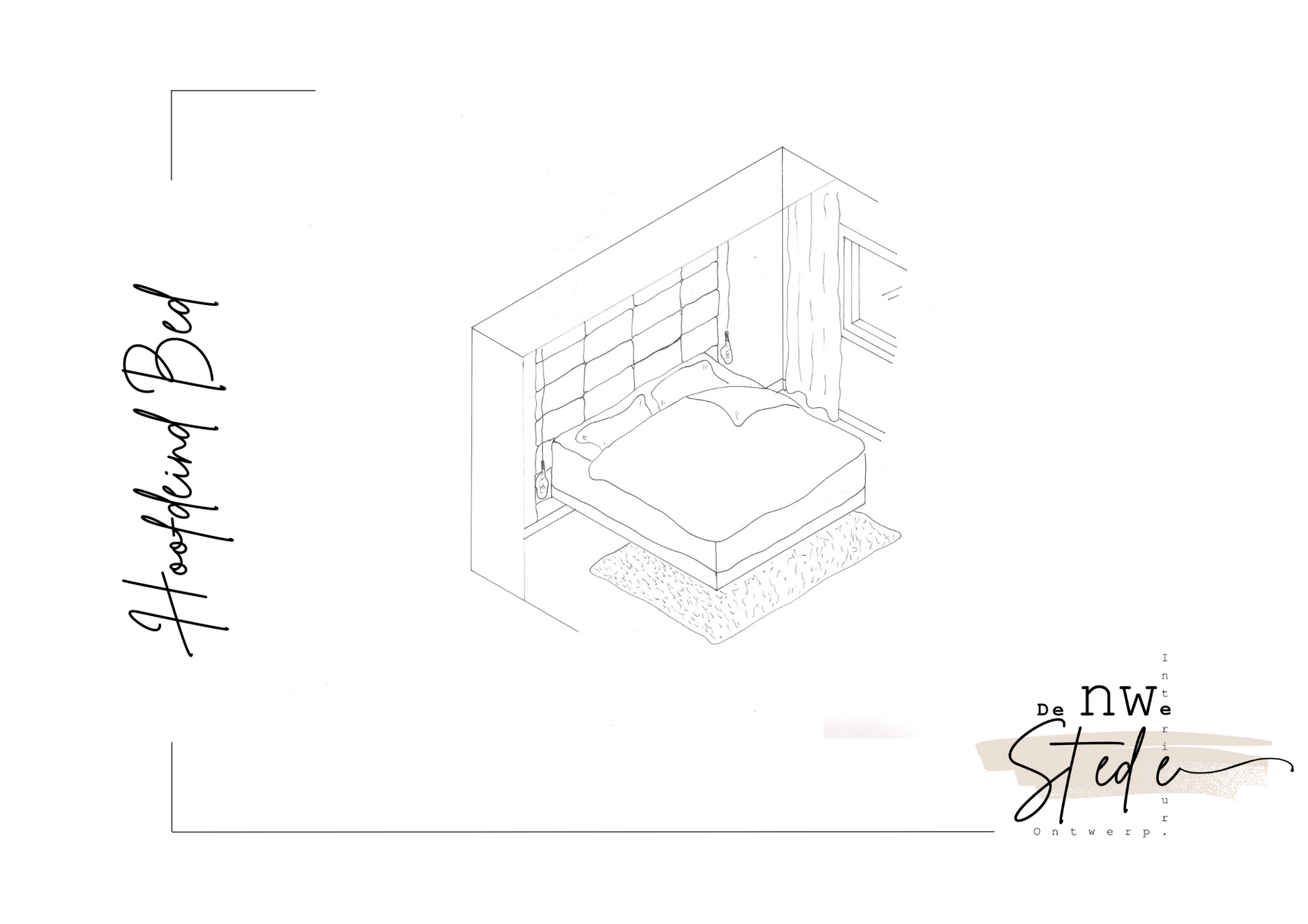 3D ontwerp slaapkamer Interieuradvies Achtmaal