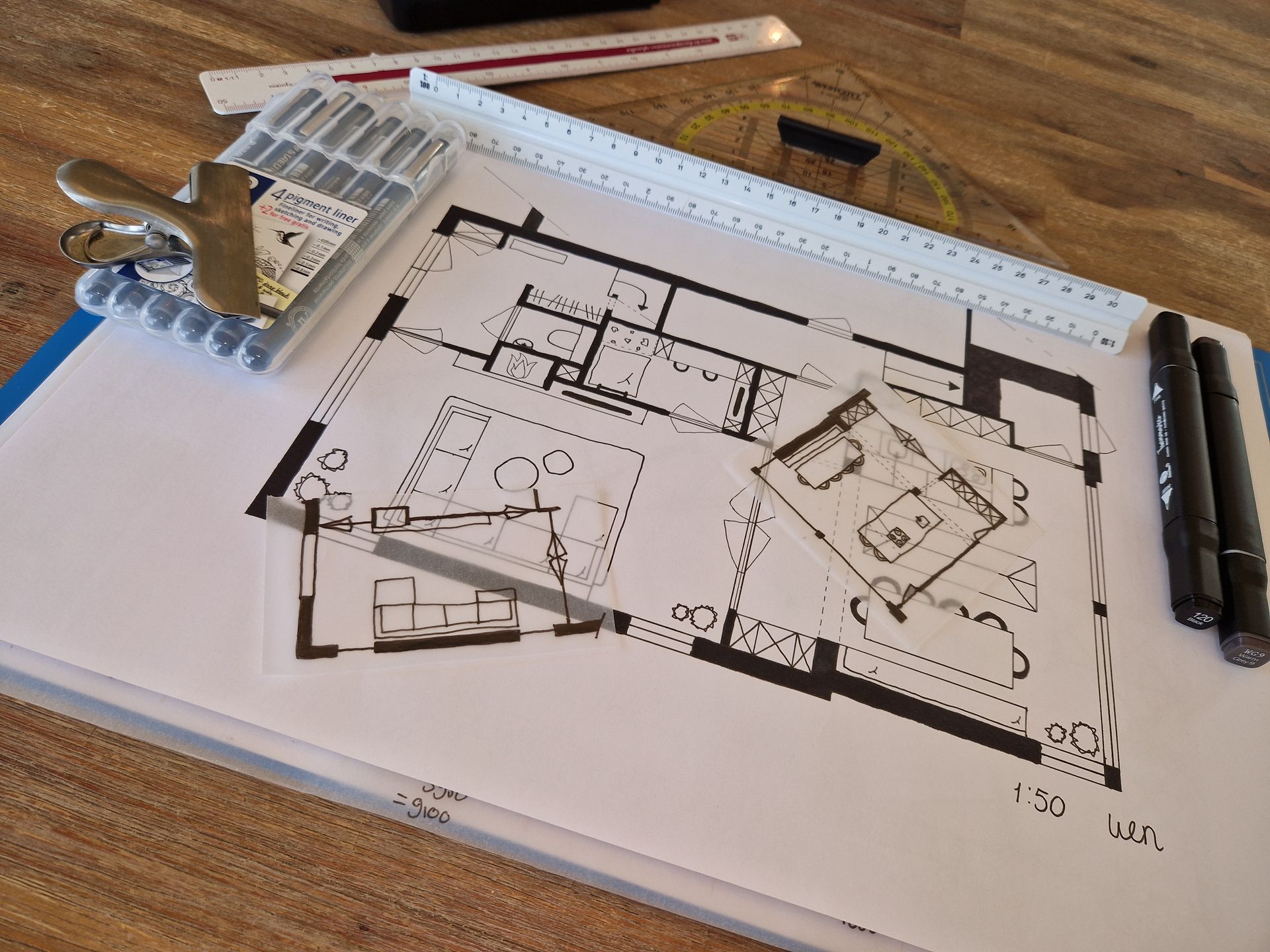 3D interieurontwerp van woning met indeling en inrichting