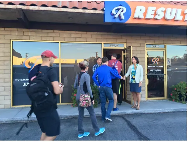 People entering
