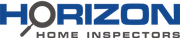 Horizon Home Inspectors logo with blue and gray text