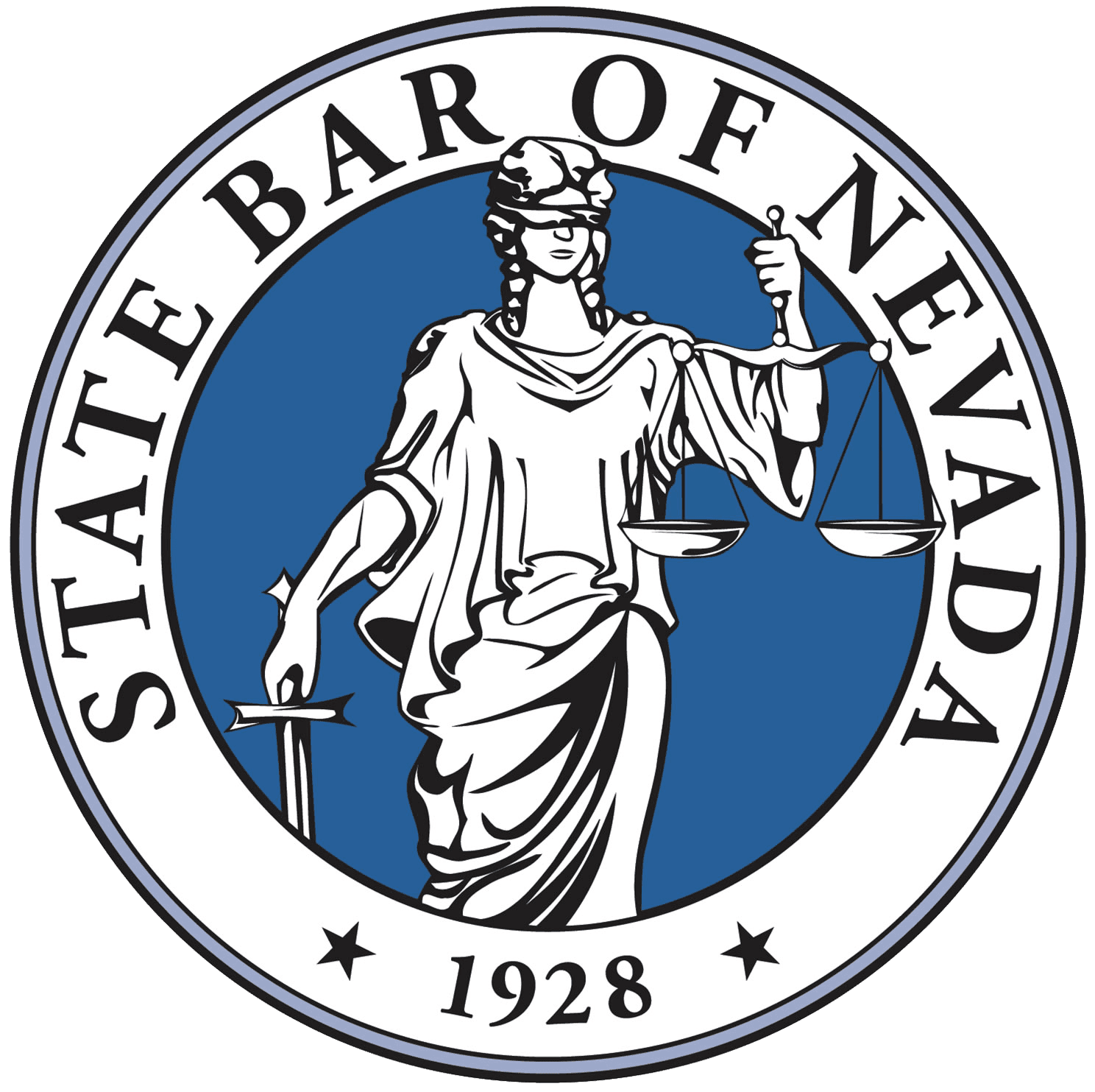 A seal for the state bar of nevada.