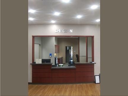 Check-in counter with 