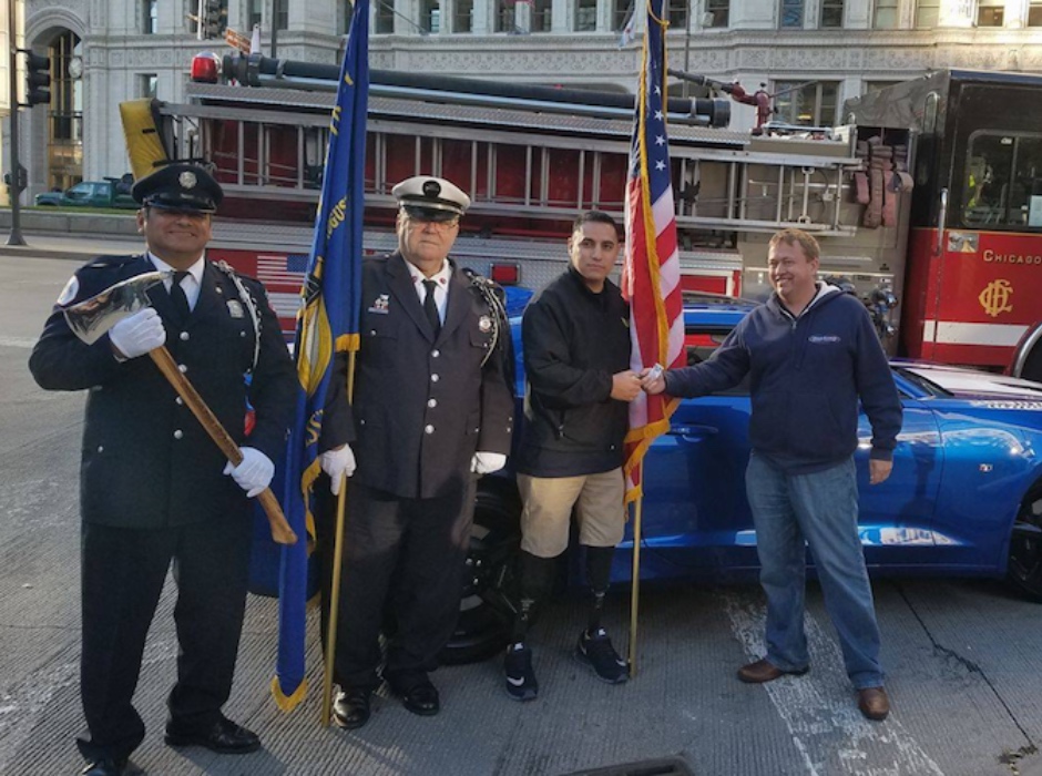 Black and white photo of cars