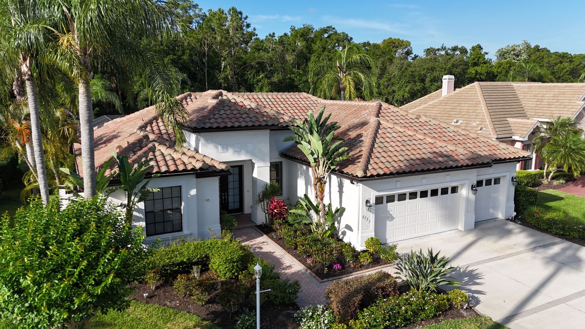 Tile roof on a Bradenton FL home after summer storm roof inspection