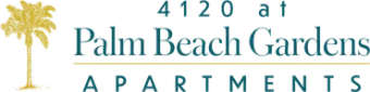 4120 at Palm Beach Gardens Apartments logo.