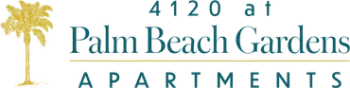 4120 at Palm Beach Gardens Apartments logo.