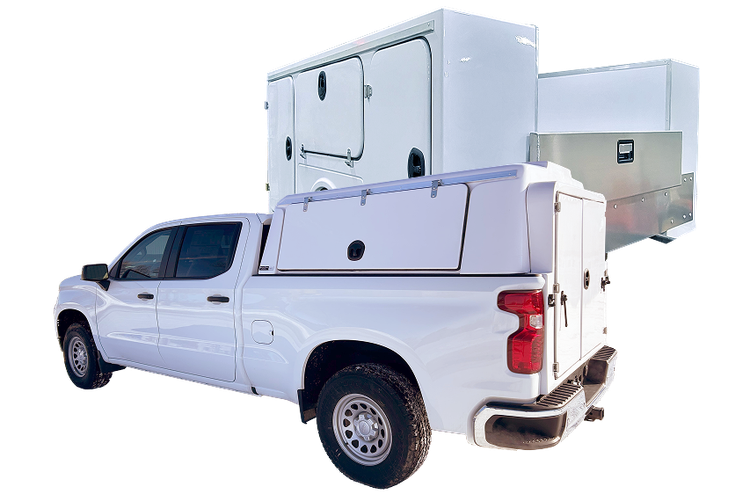 Fiberglass Service Body for Fleet Vehicle