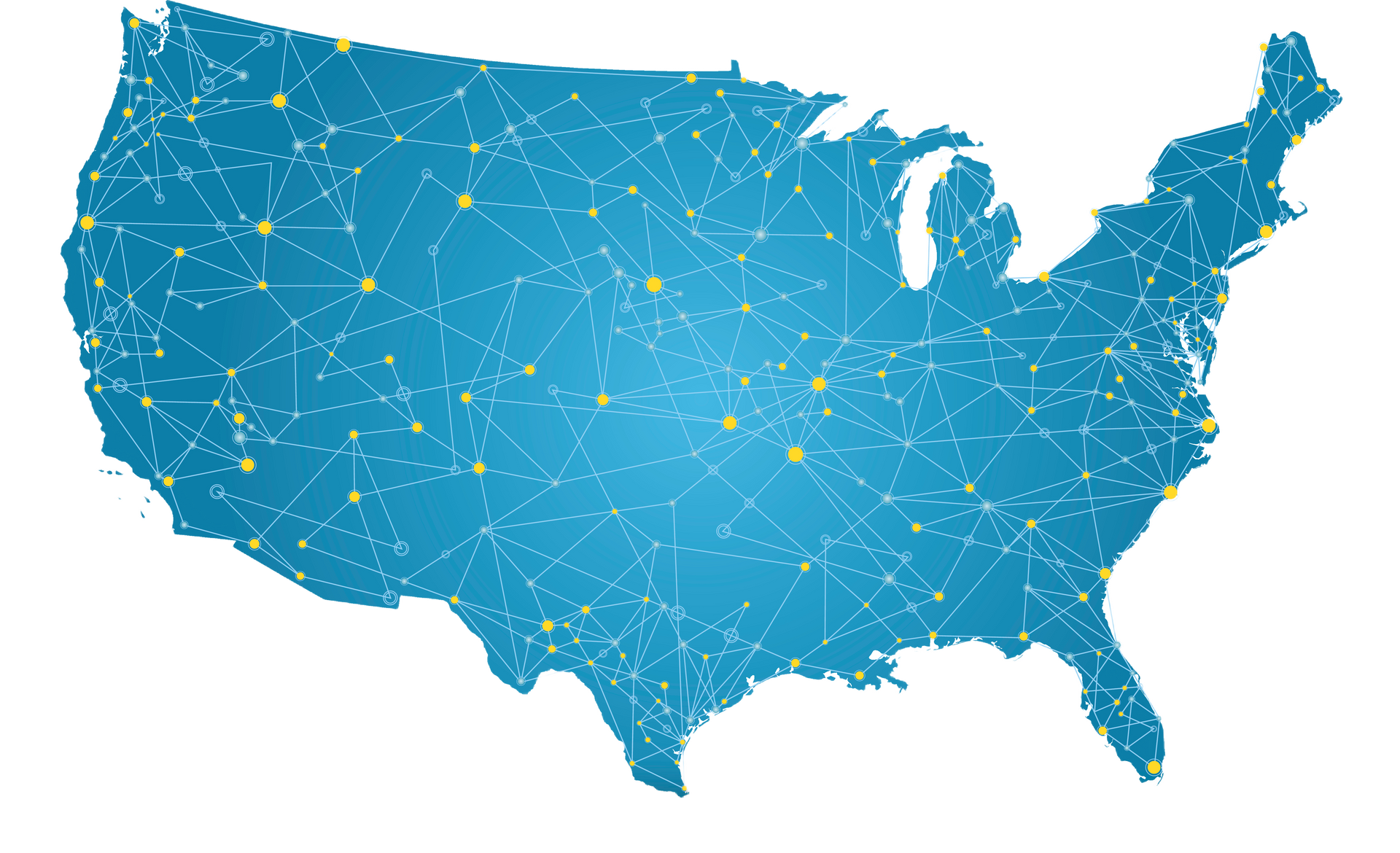 USA Communications map
