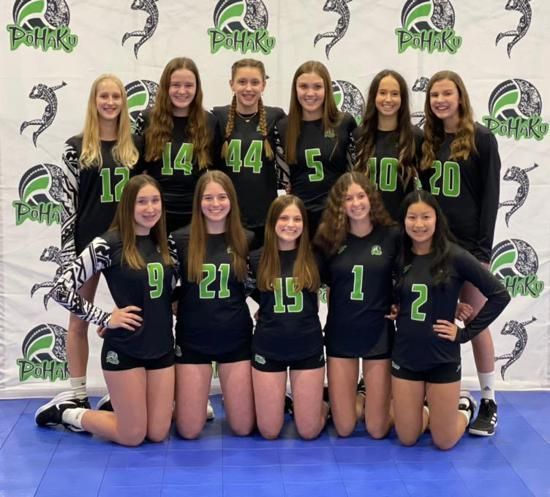 Pohaku Volleyball Club team posing