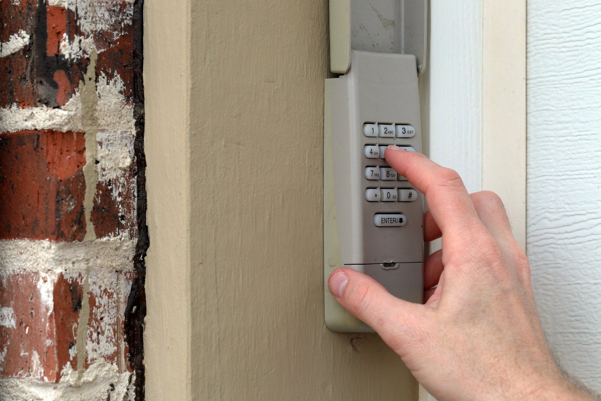 Garage door keypad