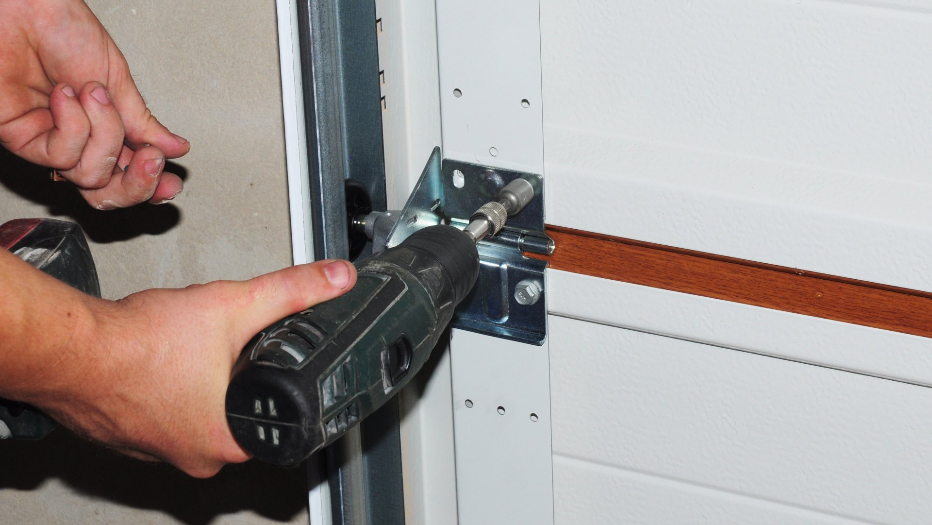Garage door lock repair. 