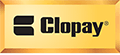 Clopay logo on black Clopay logo on black