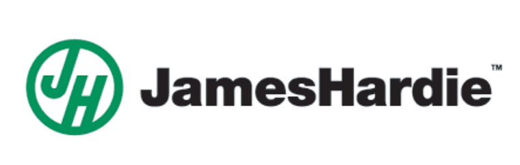 James Hardie logo with green
