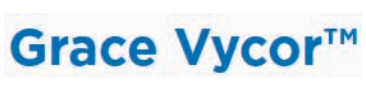 Grace Vycor text in blue.