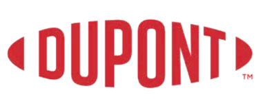 DuPont logo in red, stylized with a curved shape. The trademark symbol is to the right.