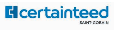 CertainTeed logo with a blue