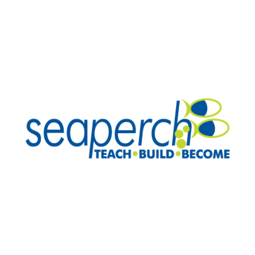 SeaPerch logo: blue text 