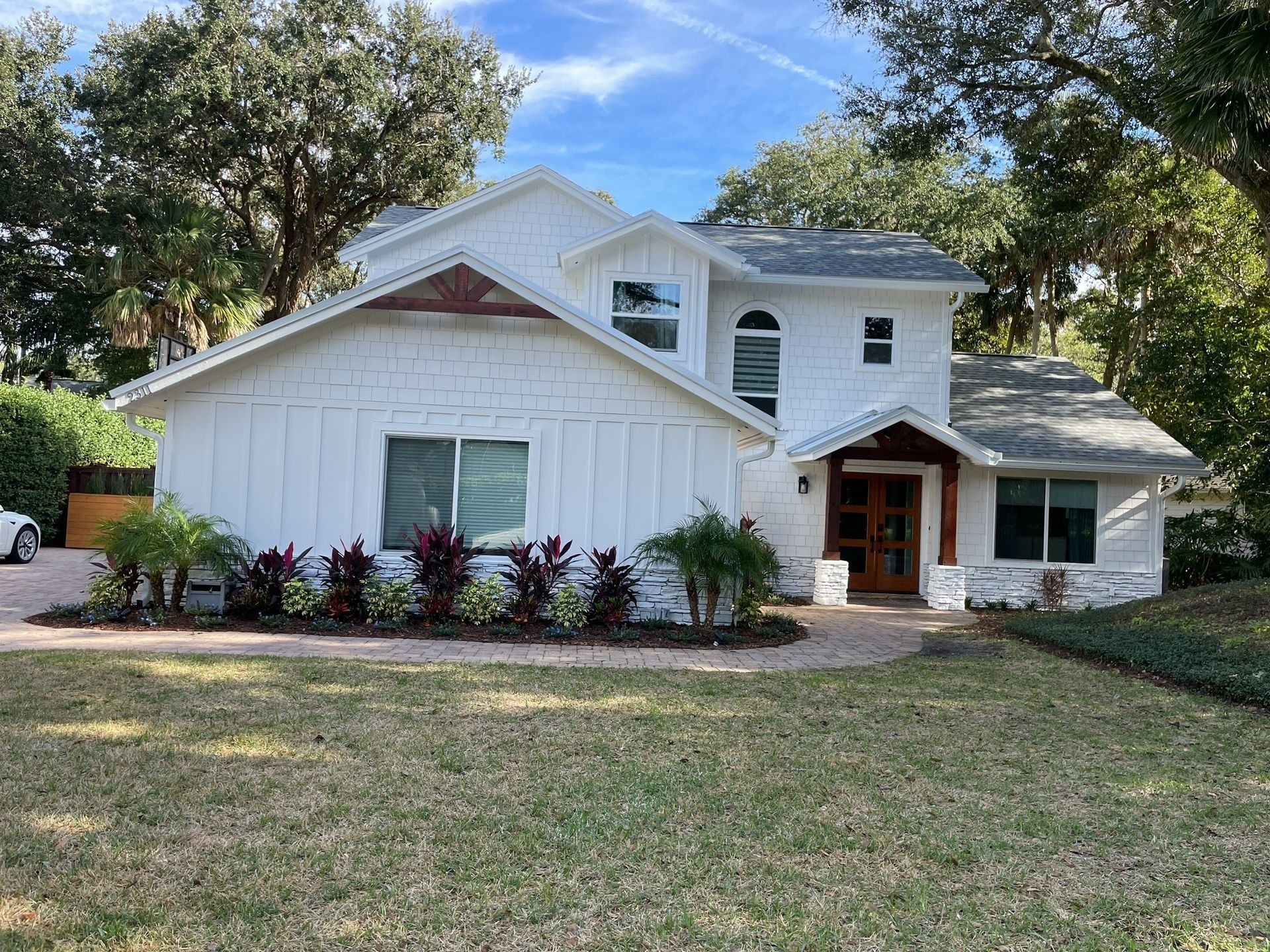 The image shows a custom-built single-family home.