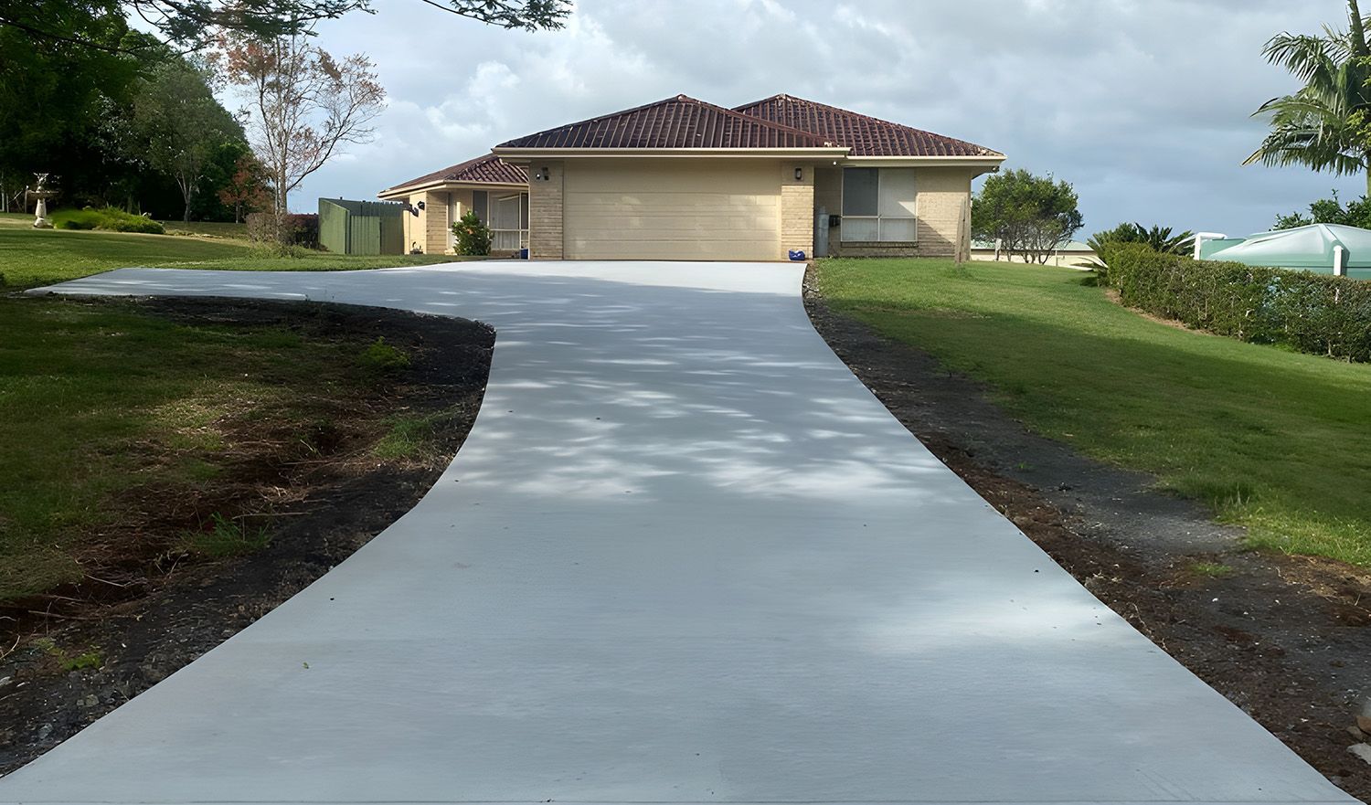 Freshly Laid Concrete Driveway In Ballina