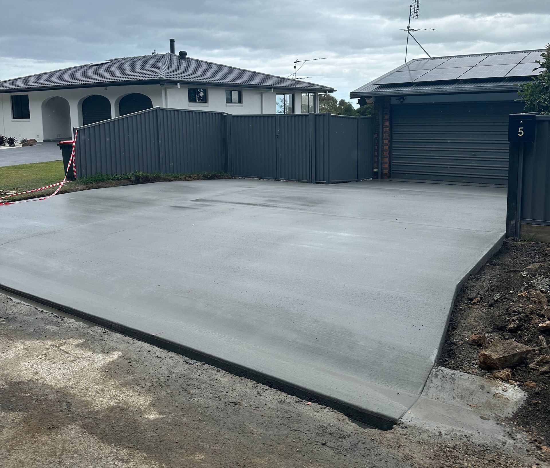New Concrete Driveway In Ballina