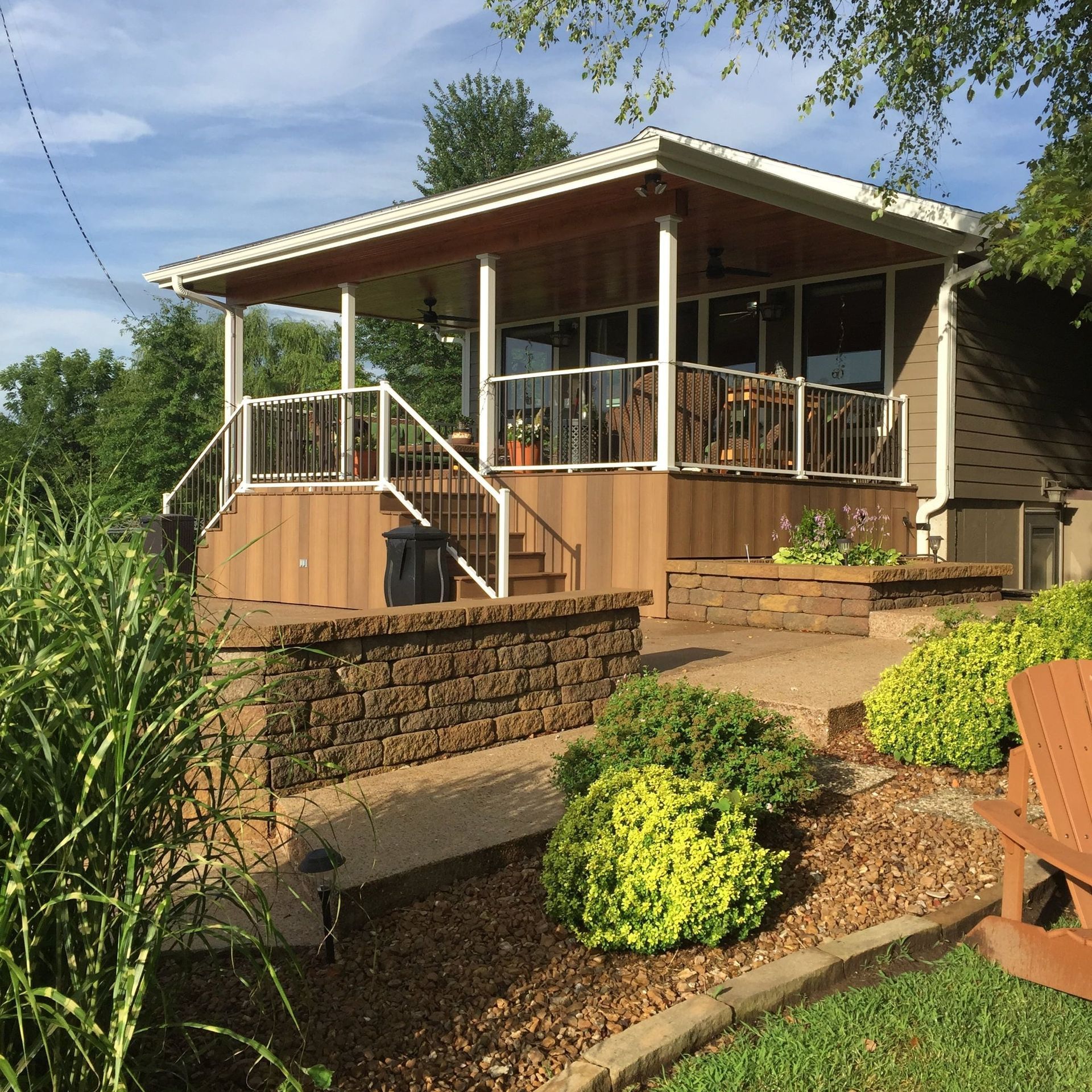 A House with A Large Porch and Stairs — Columbia, MO — Naugle Construction Company