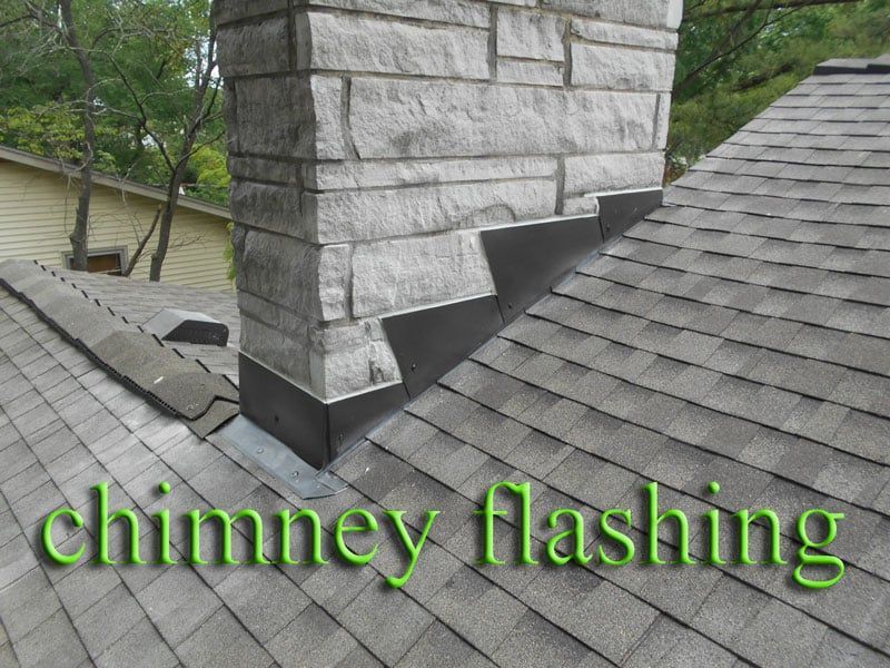 Chimney Flashing on A Roof — Columbia, MO — Naugle Construction Company