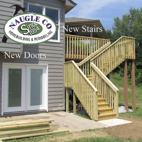 A House with Stairs and A Sign — Columbia, MO — Naugle Construction Company