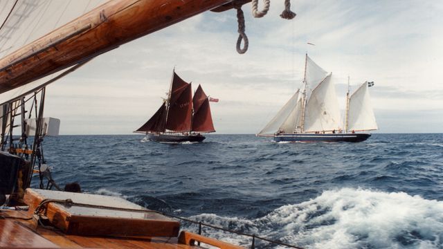 Sailing ships race