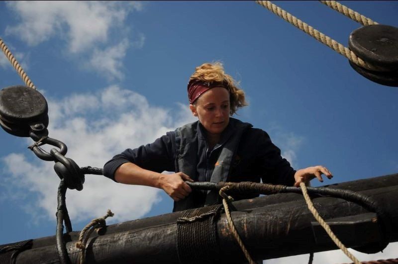 Tending the sails