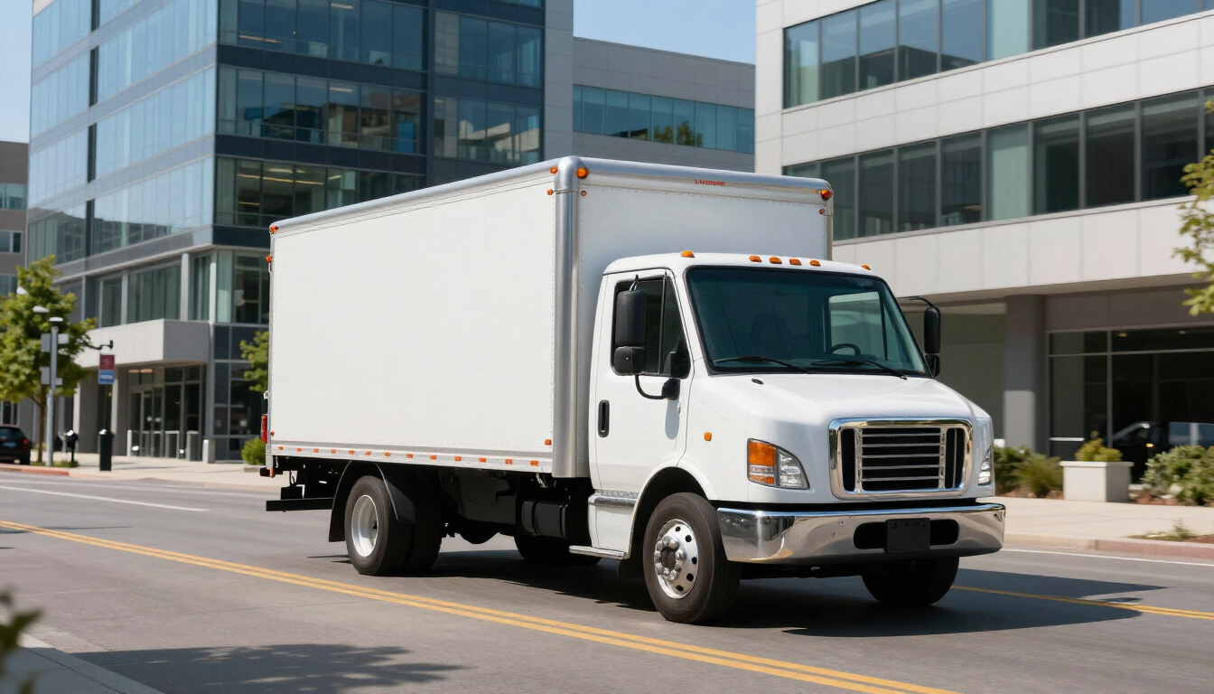 Courier delivering package in Burlington Ontario