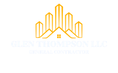 Gold and white logo for 